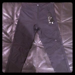 Black Express (EXP CORE) Moto Compression Leggings